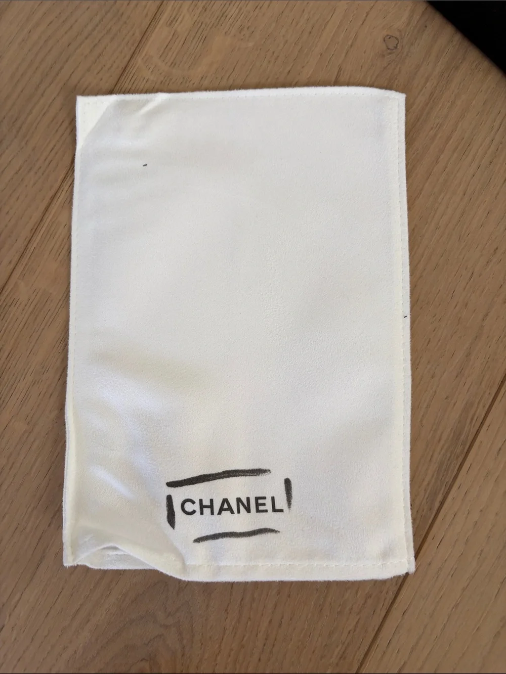 Chanel dust bag and care book